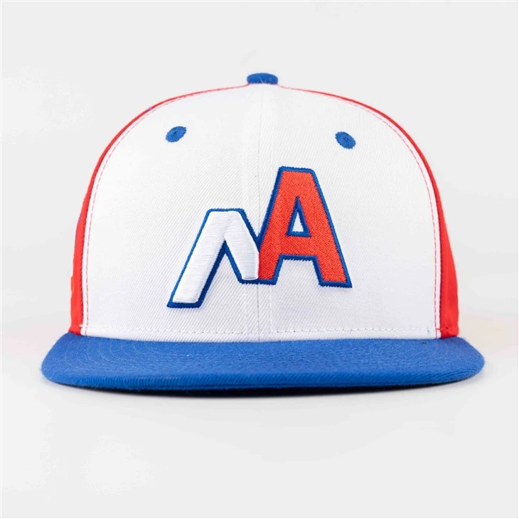Three-Color Patchwork Fitted Cap